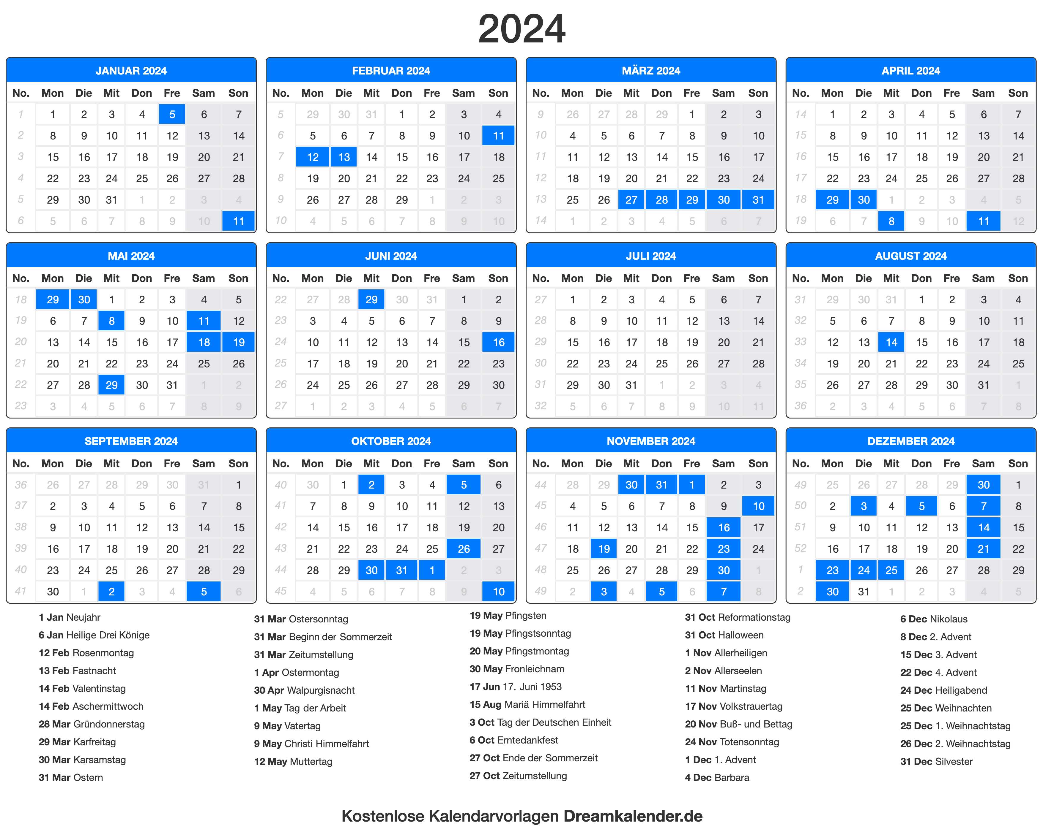 Kalender 2024