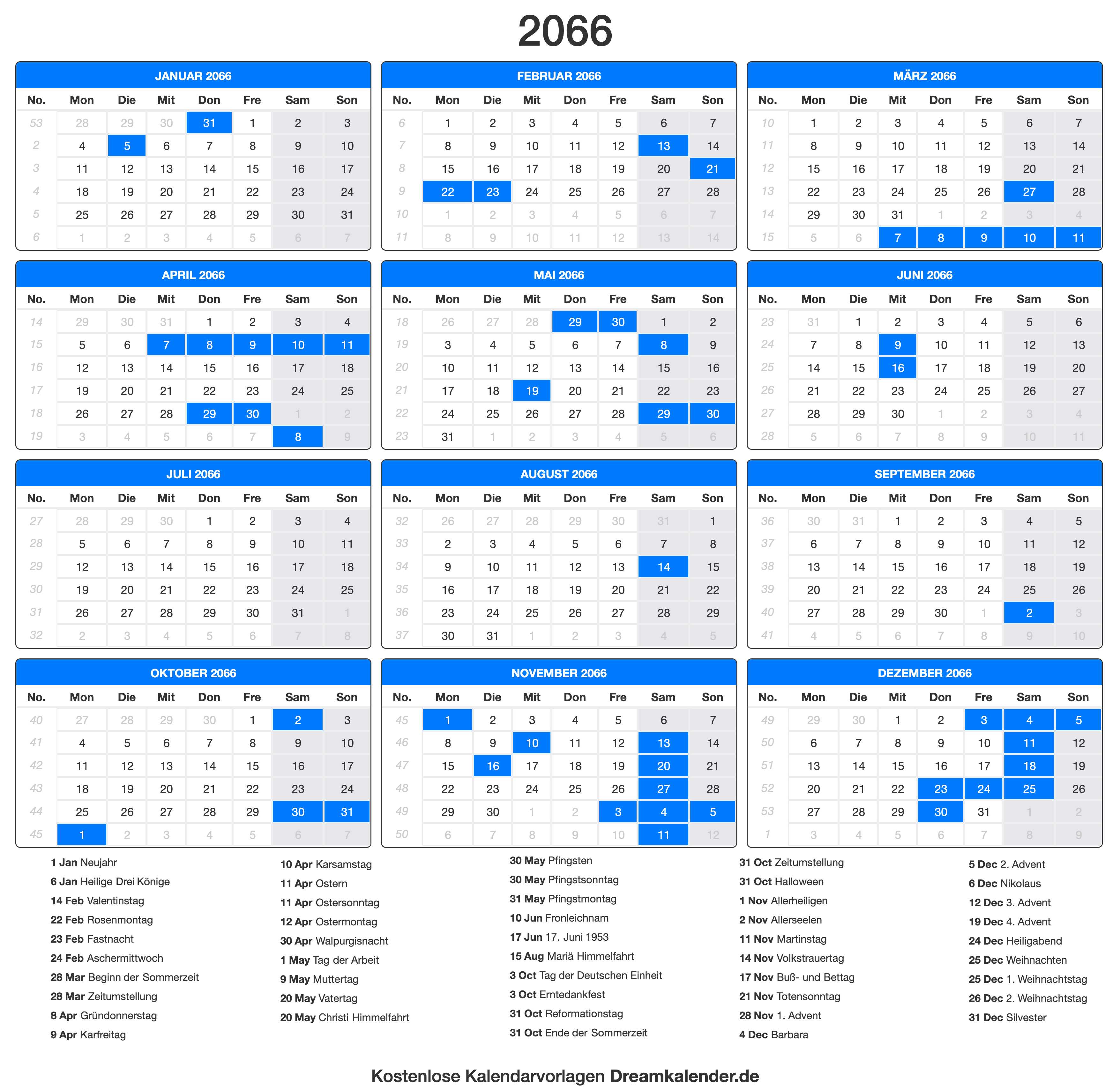 Kalender 2066