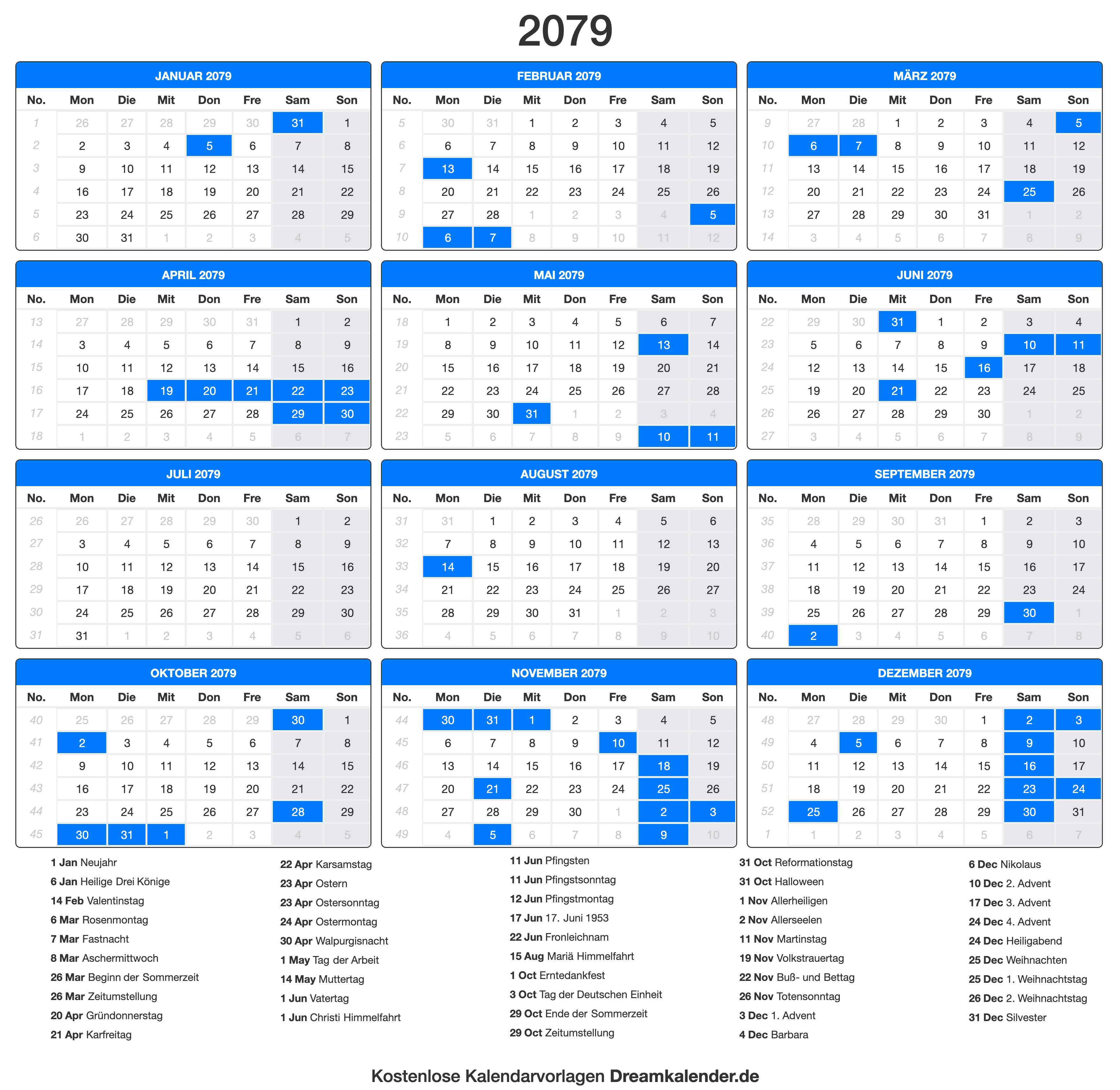 Kalender 2079